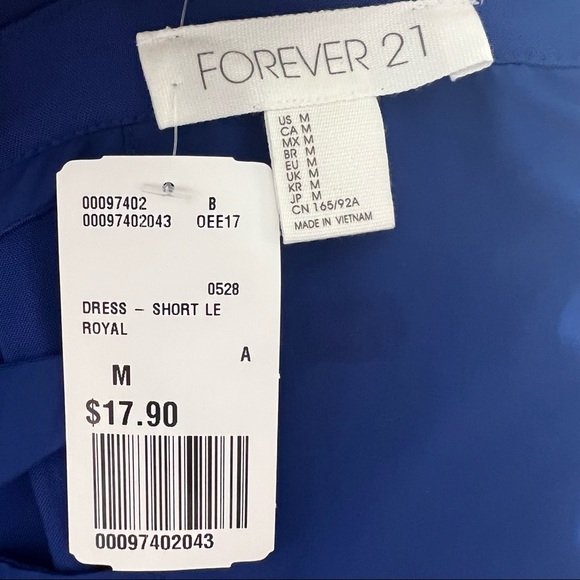 Royal Blue Cut Out Mini Dress - Picture 6 of 6